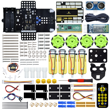 Keyestudio 4WD Mecanum Robot Car Kit for Raspberry Pi Pico - Top Sale