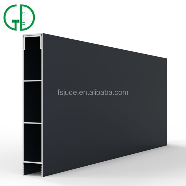 Poedercoated metaal zwart aluminium hek