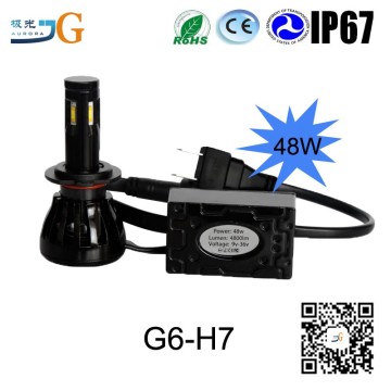 Canbus Competible G6 40W 4800Lm 12V Led H7 Headlight With High Lumens