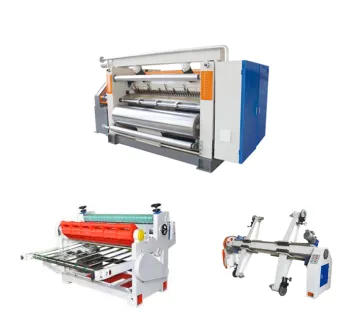 2 Ply Paperboard Corrugated Carton Box Making Single Facer Corrugation Machine