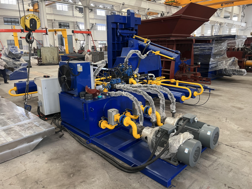 Side Push-out Bale Automatic Siemens PLC Metal Baler