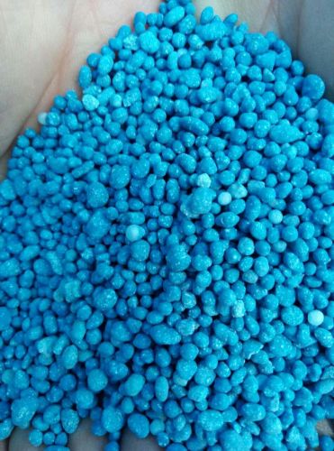 Compound NPK fertilizer 12-12-17+MgO2 blue granular