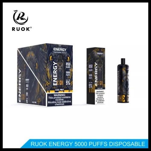 Ruok Energy 5000 퍼프 일회용 vape 공장