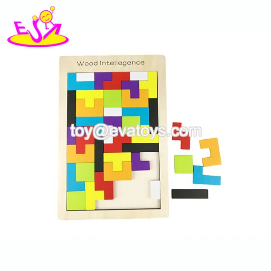 high quality children educational toy wooden tetris W13A102