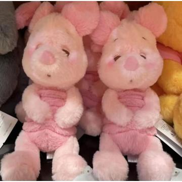 Jouets en peluche de cochon rose lavable pour jouets endormis