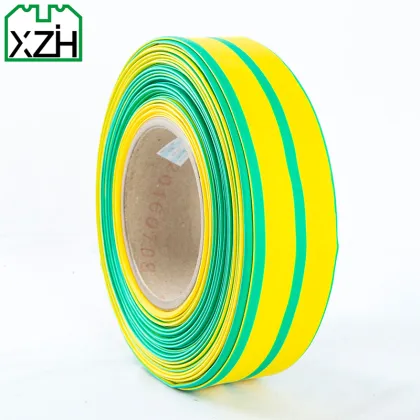 Yellow & Green XZH High-Quality Wire Insulation Shrinkable Sleeve Polyolefin Raychem Heat Shrink Tube