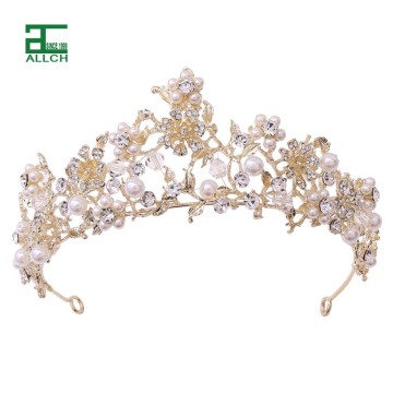 Princess Crown Crystal Birthday Headband with Rhinestones for Girls