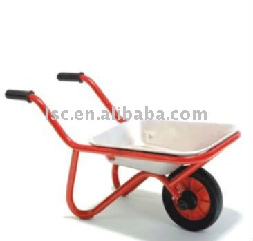 metal kids toy wheelbarrow