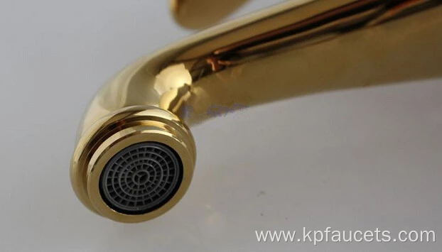 Sanitary Ware Gold Brass Diamond Basin Faucet