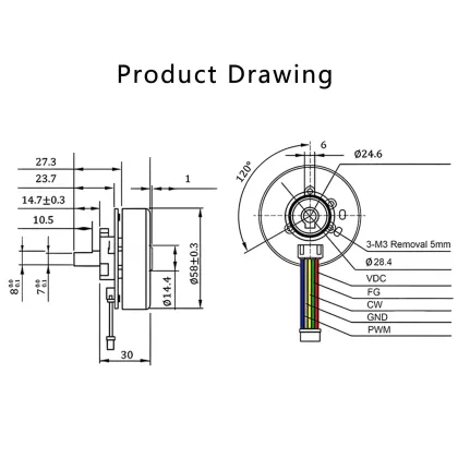 12V Brushless DC Fan Motors & 24V DC Vibration Motors for Home Appliances