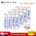 2-16 pcs AAA 1100mAh NI-MH rechargeable battery AAA 3A ni mh nimh 1.2V 1.2 volt original high capacity current batteries