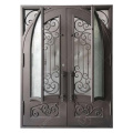 Residential Wrought Iron Entrance French Door Double