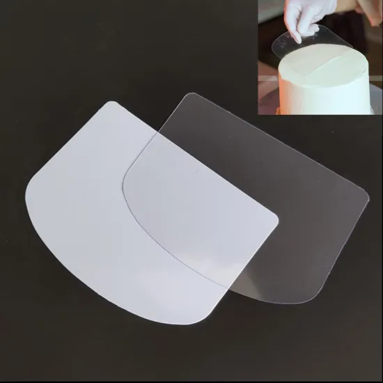 Hot Sale Transparent Soft Cake Scraper - Semicircle Curved Cake Smoother for Baking Decoration