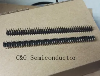 10Pcs Pitch 2.54mm 2x40 Pin 80 Pin Double Row SMT SMD Male Pin Header Strip Connector 2.54 mm