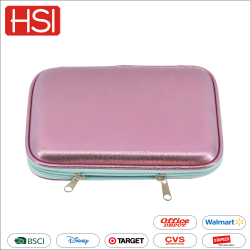 Custom wholesale high quality waterproof school office use zipper funny EVA pencil case bag