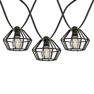 UL E12 G40 120V LED/String Light with Cage Lamp Mantle Palace 11FT 10LT