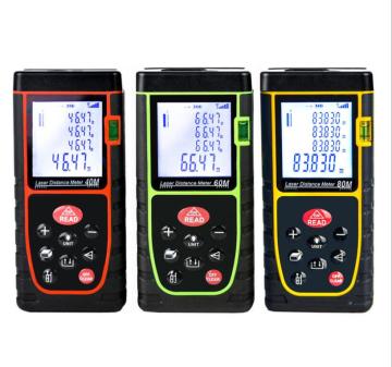 เครื่องวัดระยะทางเลเซอร์ดิจิตอลอัจฉริยะ: เครื่องมือวัดขนาด 60 ม. พร้อมตัวเลือกการชาร์จ USB และตัวเลือกการปรับแต่ง
