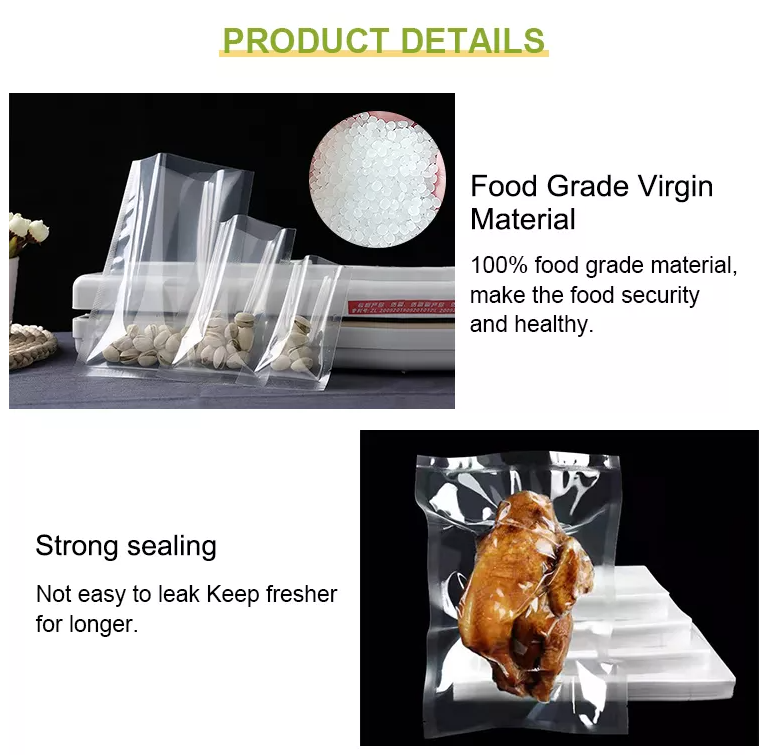 Vacuum packaging Bag Plastic Vacuum Sealer Bag