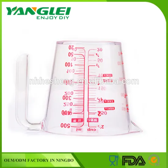 YL-167 500ML transparent measuring cup
