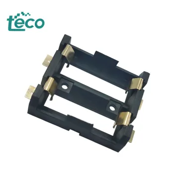 High Temperature Resistant Battery Box for 2x18350 SMD/SMT Gold Plated Batteries