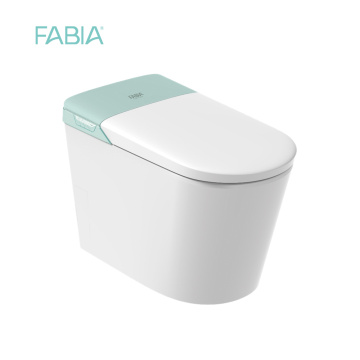 Bagno blu colore bagno intelligente ciotola con bidet