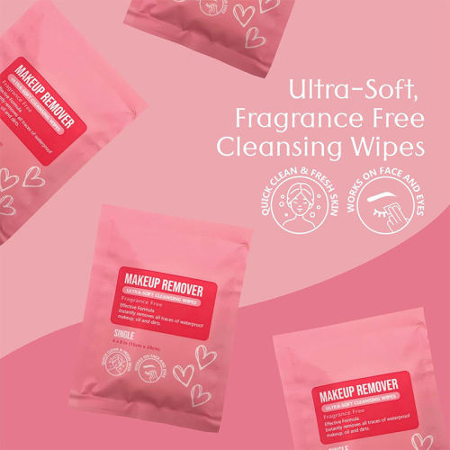 Na -customize na indibidwal na packaging eyelid makeup wipes