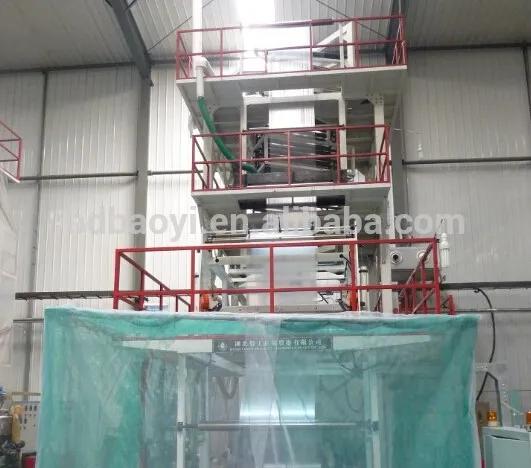 Machine for blowing high barrier film/film making-line