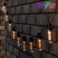 Guirlande lumineuse solaire à ampoule Edison
