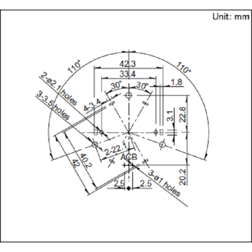 Ketik 40 encoder poros berongga