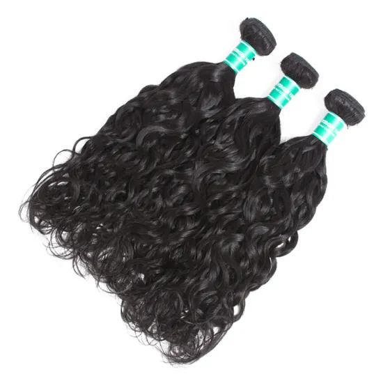 100%   Human Hair , Cuticle aligned Virgin Hair , Best-Selling Brazilian Water wave Hair Bundles at Wholesale price