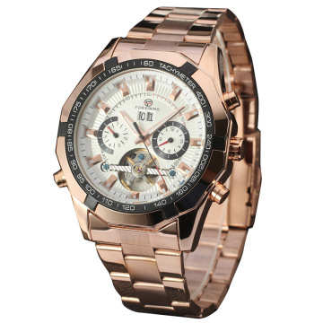 Alloy Case stainless steel Men Gold Watch