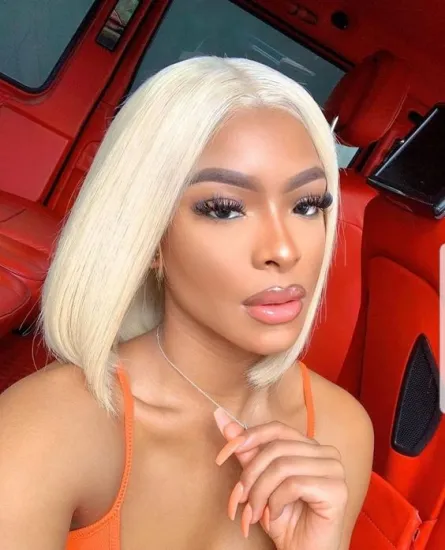 Wholesale 613 Blonde Bob Human Hair Wigs,Wholesale Price Peruvian short 613 Human Hair Lace Front Wigs For Black Women