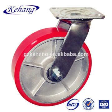 8" industrial 200mm top plate castor large swivel caster and wheel with lock