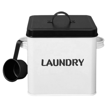 Modern Farmhouse Laundry Soap Dispenser Container with Included Scoop for Laundry Room Decor
