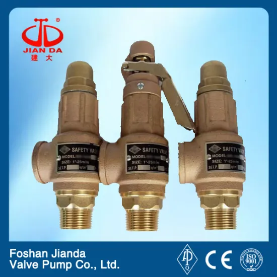 full start up brass safety valve for corrosive water or gas