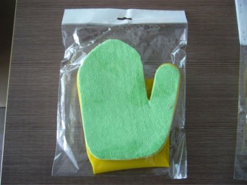 Cleaning sponge gloves
