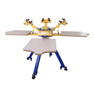 Hot Sale 4 Color 4 Station Carousel Screen Printing Machine - Cheap Price Factory Silk Screen Printer