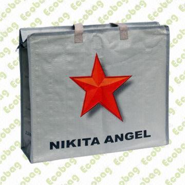 Outdoor Beach Bag, Made of Recycle Woven PP Fabric