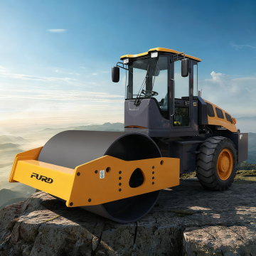 10 Ton Single Drum Vibratory Road Roller Hydraulic Pump Engine Bearing High Efficiency Asphalt Compaction Works