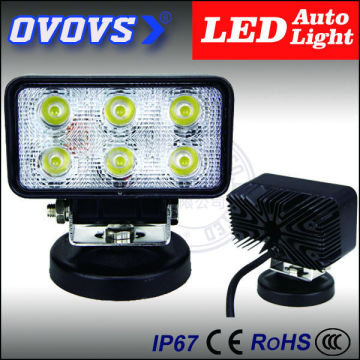 OVOVS 4x4 offroad marine car work spot light 18w driving lamp for tow truck