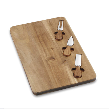 Wholesale Acacia Wooden Cheese Board Set with Knives - Yangjiang Manufacturer