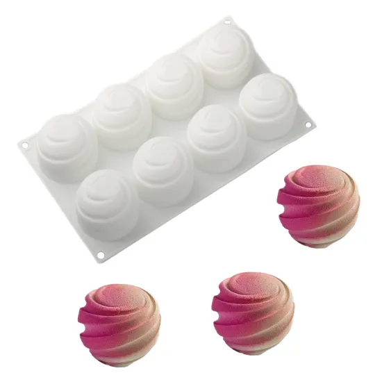 Rotating Planet Silicone Mousse Mold for Desserts and Aromatherapy