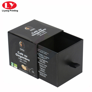 Slide Drawer Gift Black Box for Perfume Bottle