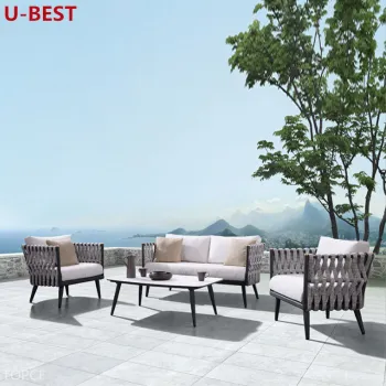 Modern Outdoor Garden Dining Table and Chair Sets for Patio and Terrace