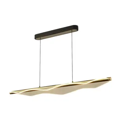 Big Wave Designer Creative Restaurant Bar Acrylic LED Pendant Light
