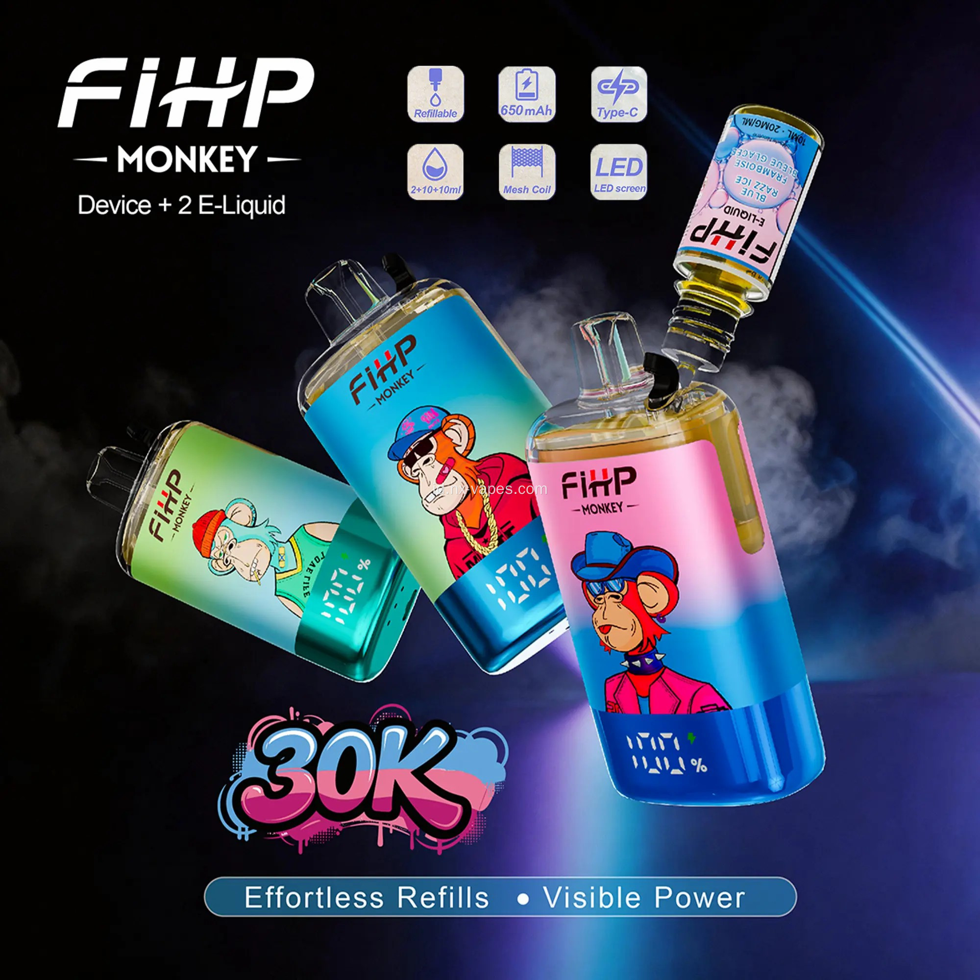 FIHP monyet 30k puff vape grosir