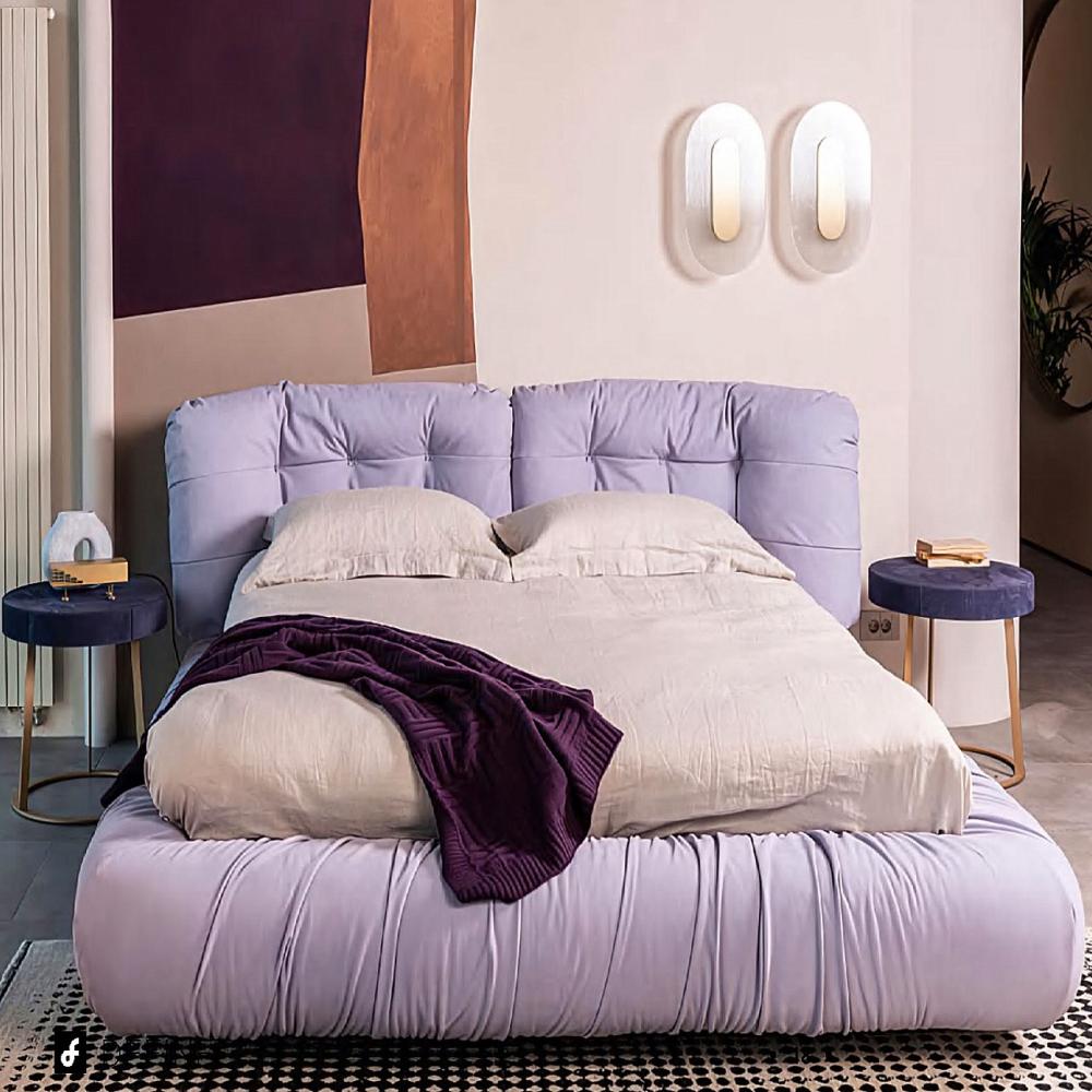 Cama de cuero de nube italiana