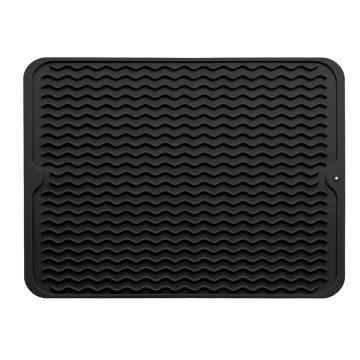 Large Heat-Resistant Silicone Trivet: 12"x16", Easy Clean, Multi-Use Quick Dry Mat