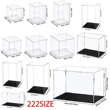 Clear Acrylic Display Case for Organizing and Protecting Action Figures