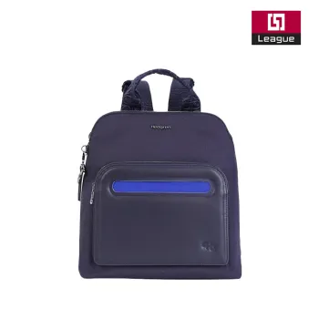 Navy Polyester Medium Universal Daily Commute Backpack